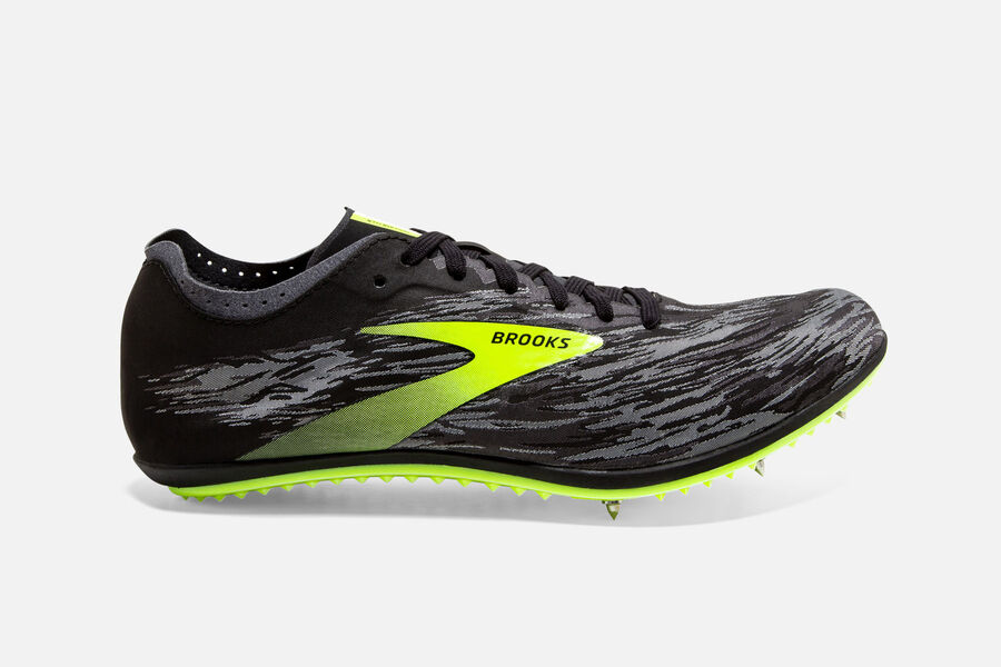 Brooks Elmn8 V5 Spikes Löparskor Herr - Svarta/Gröna - 8174-VARDW